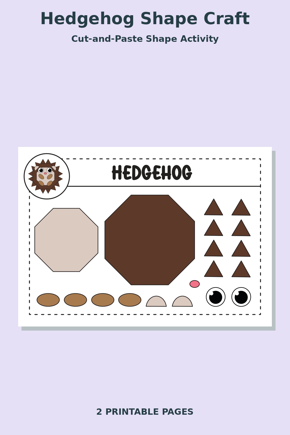 Hedgehog Shape Craft