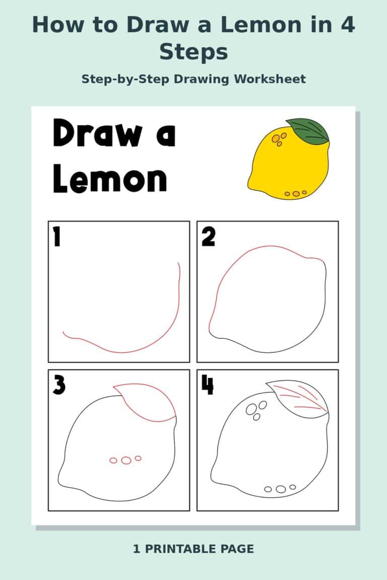 How to Draw a Lemon in 4 Steps