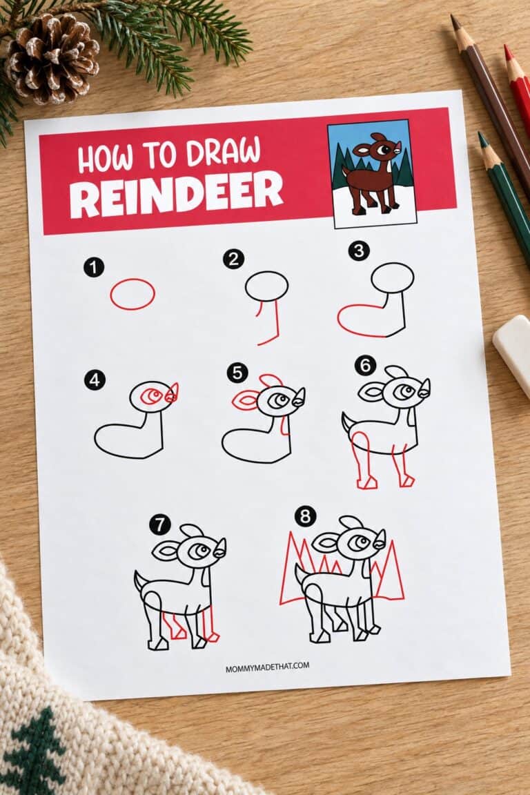 How to Draw a Reindeer