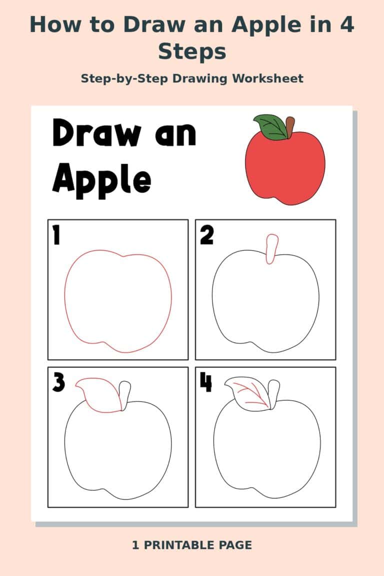 How to Draw an Apple in 4 Steps