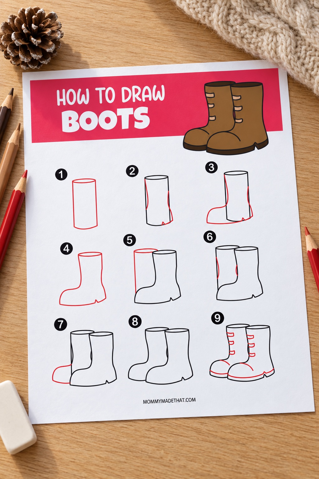 How to Draw Boots