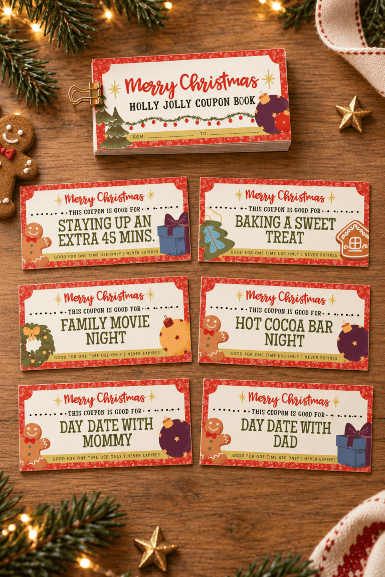 Kids Christmas Coupon Book