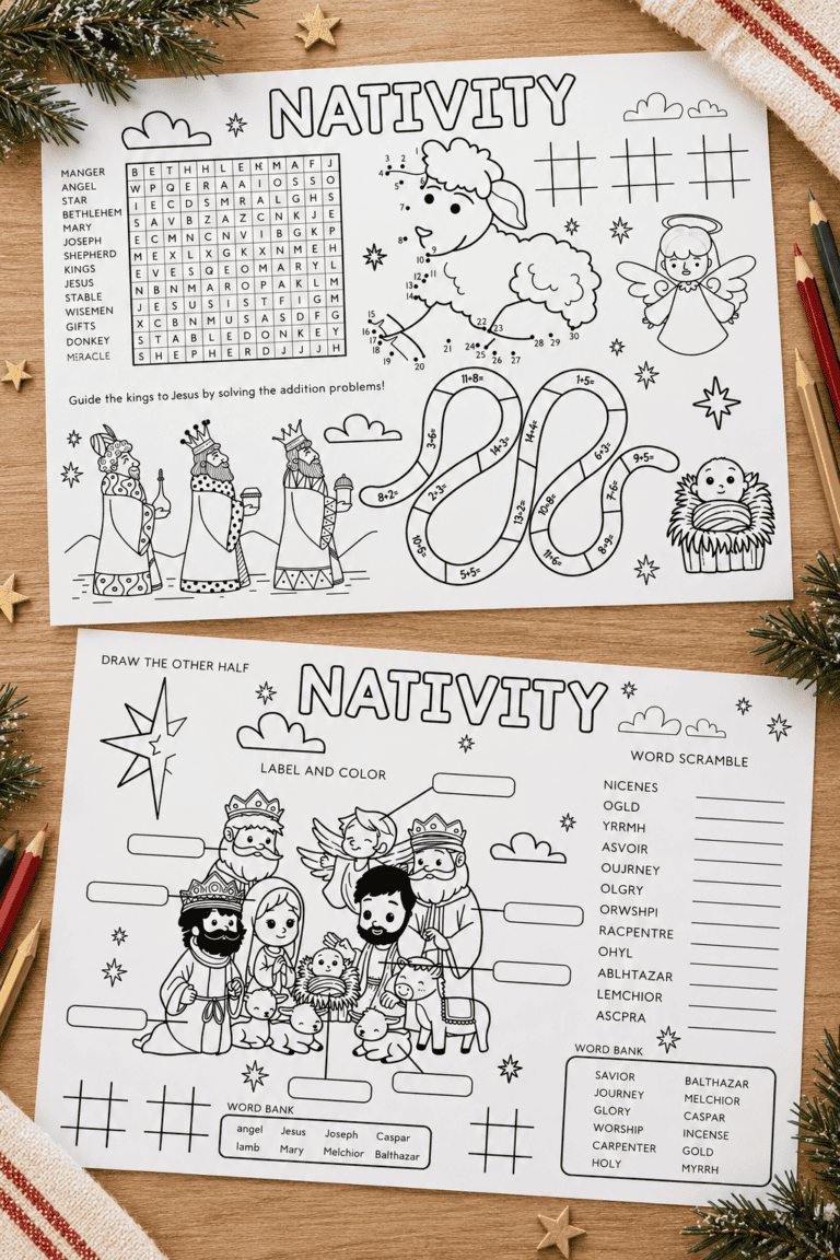 Nativity Activity Mats
