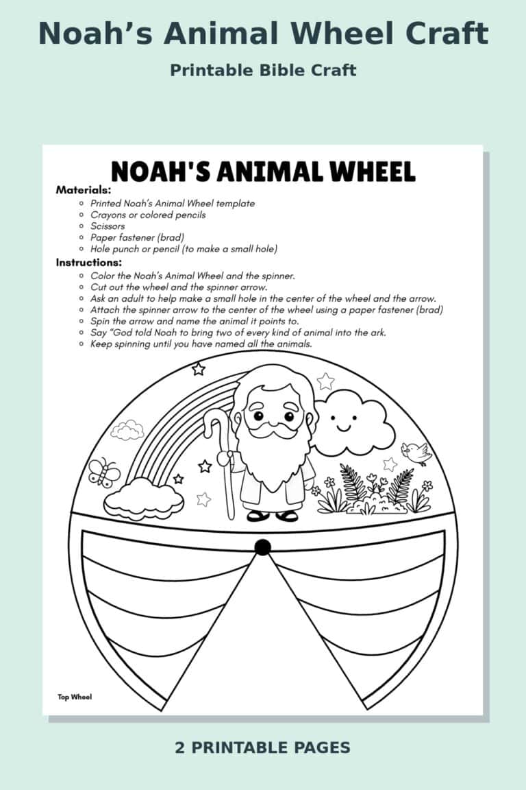 Noah’s Animal Wheel Craft