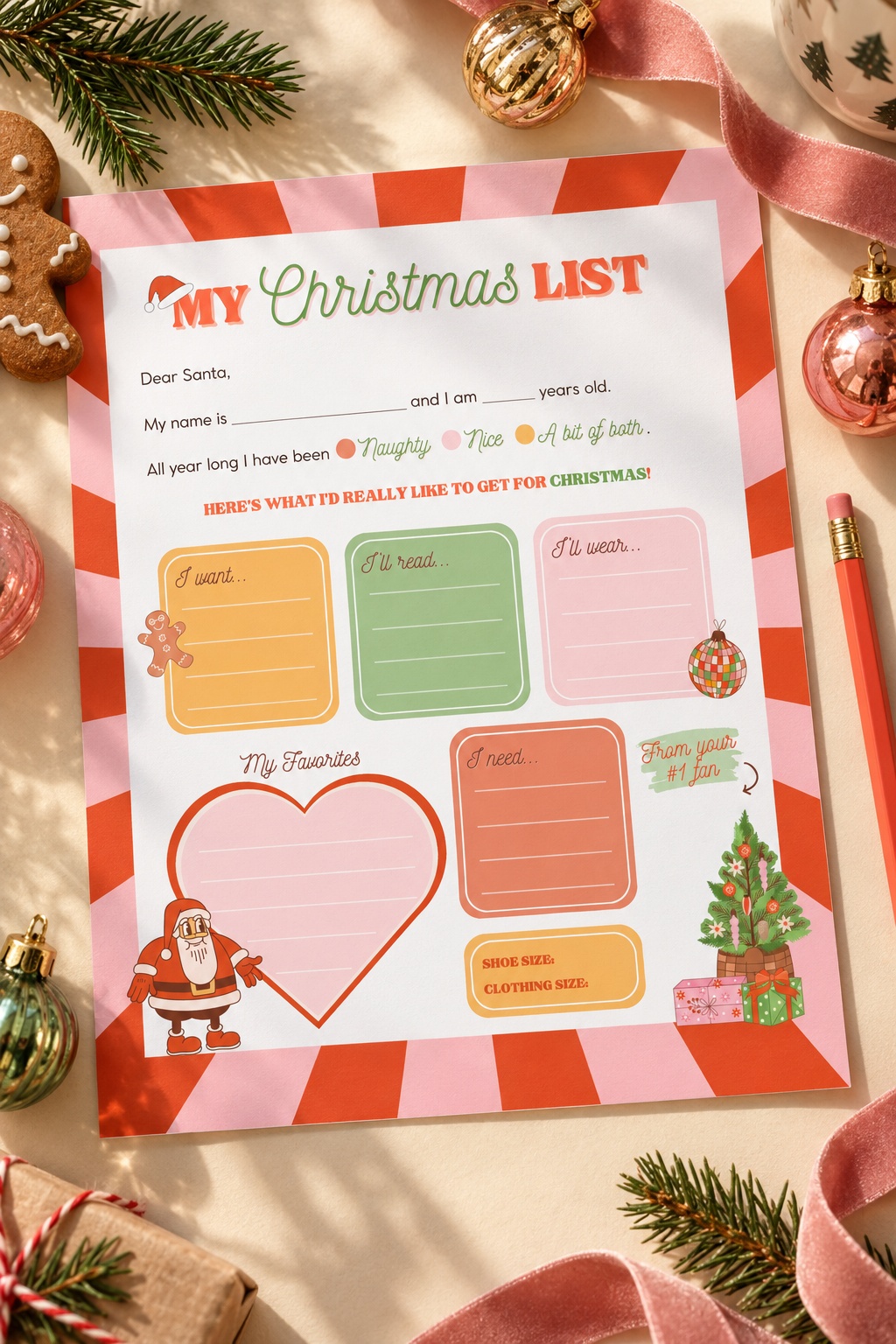 Retro Christmas Wish List