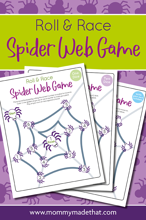 Roll and Race Spider Web Game