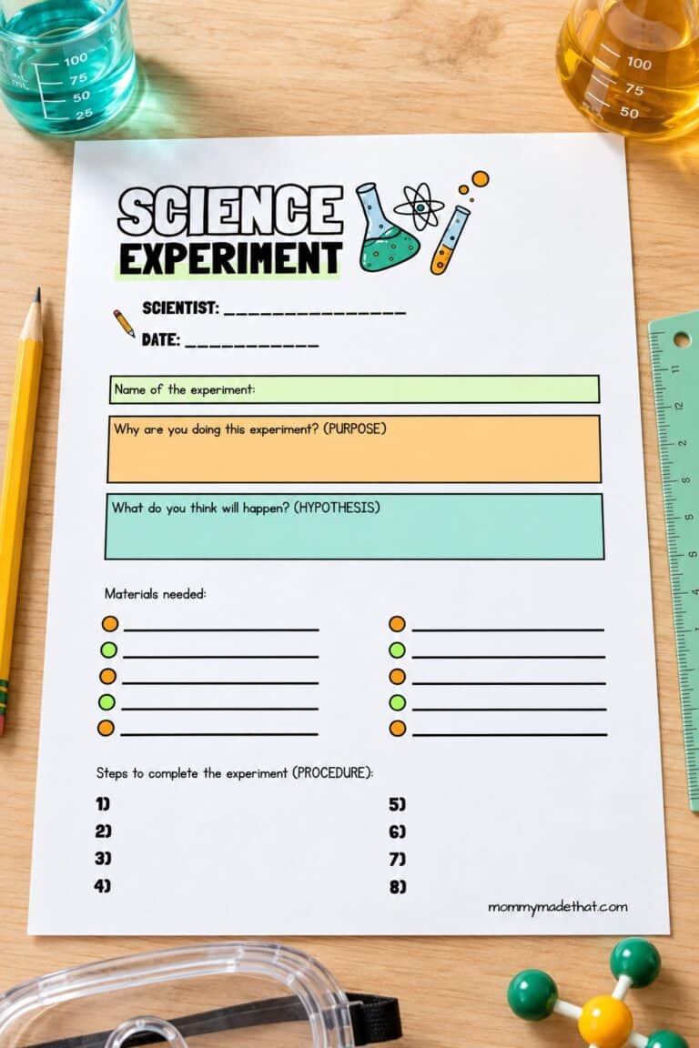 Science Experiment Worksheet