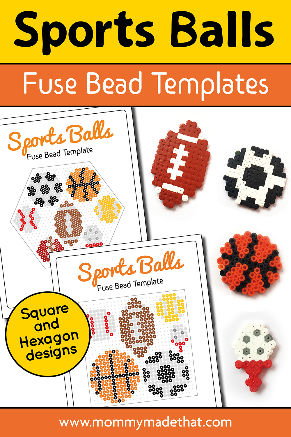 Sports Balls Fuse Bead Patterns