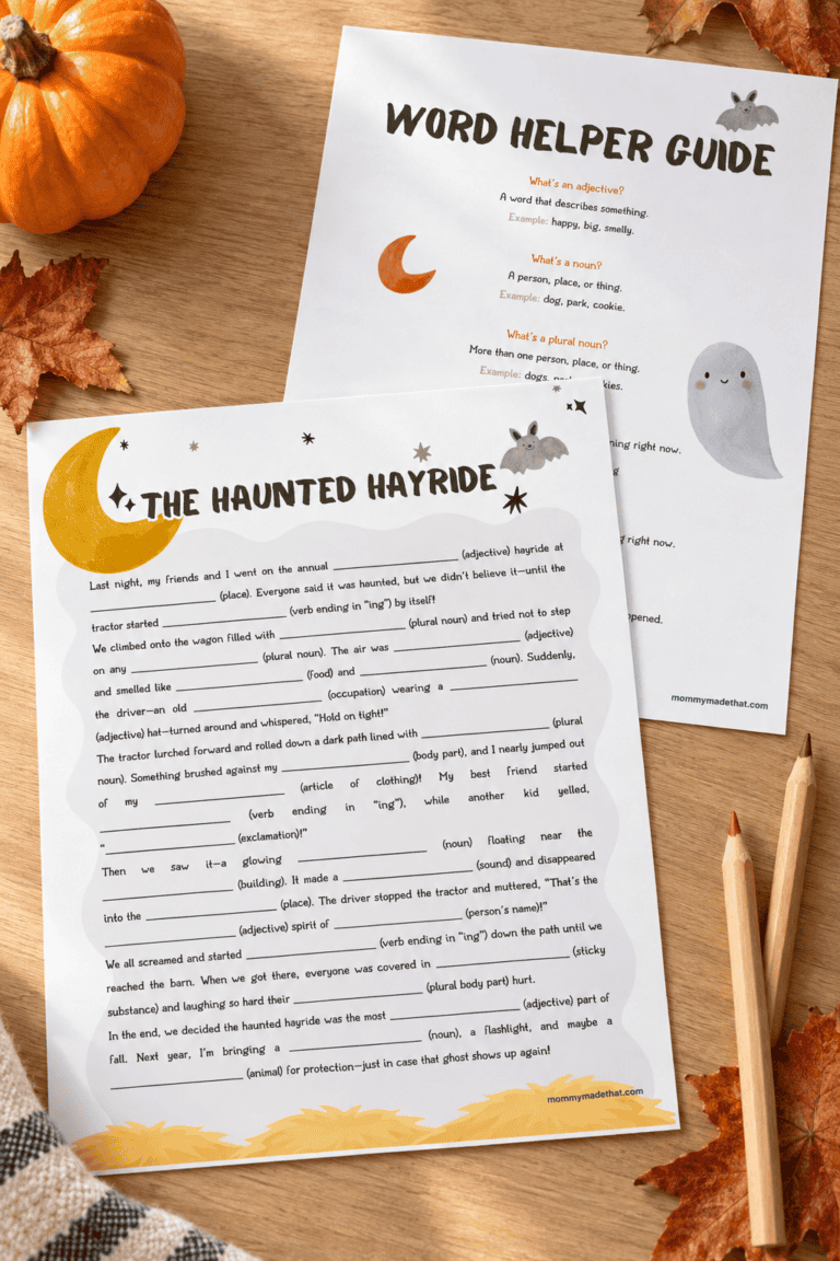 The Haunted Hayride Mad Libs