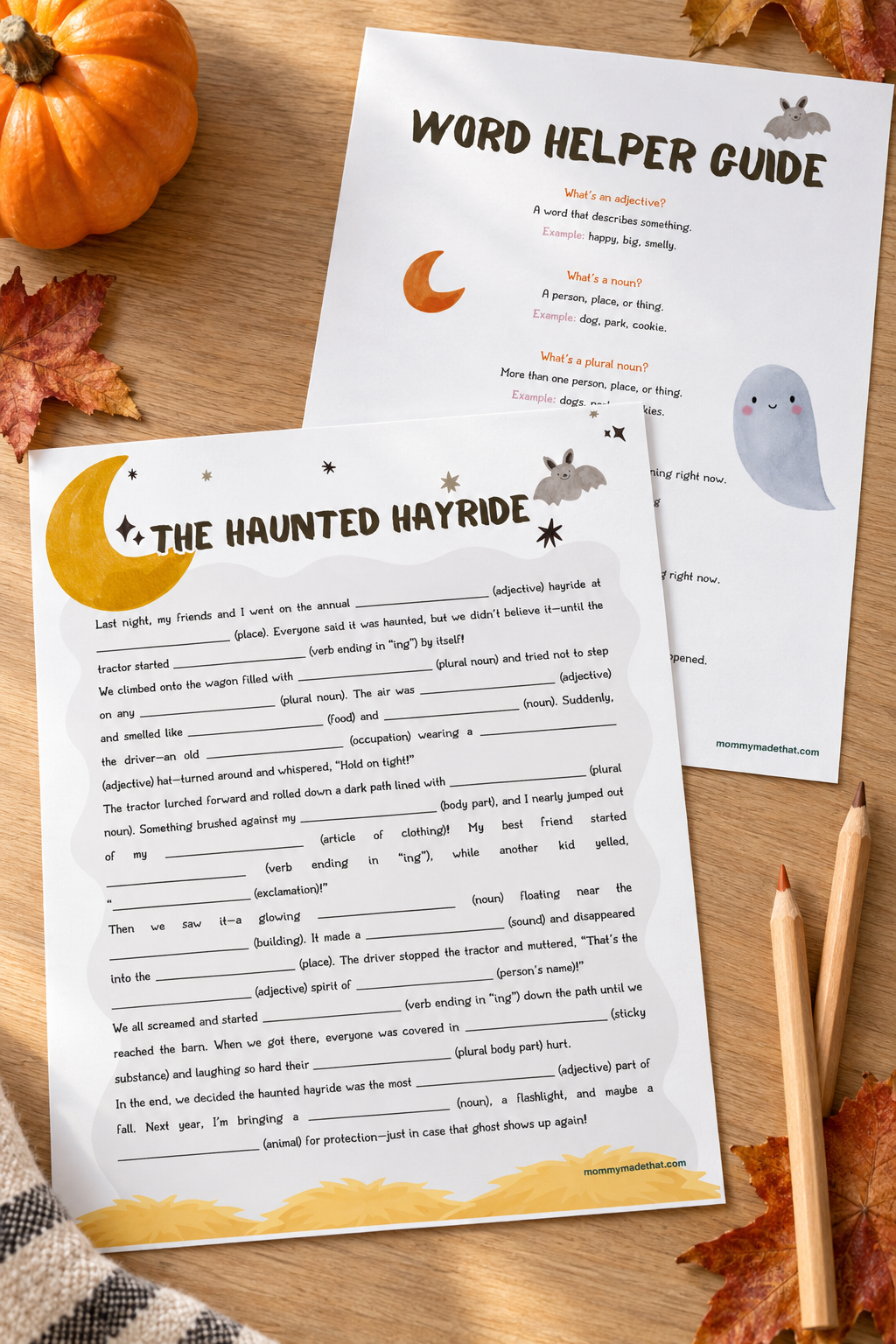 The Haunted Hayride Mad Libs