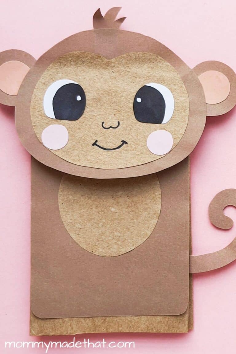 Paper Bag Monkey Puppet