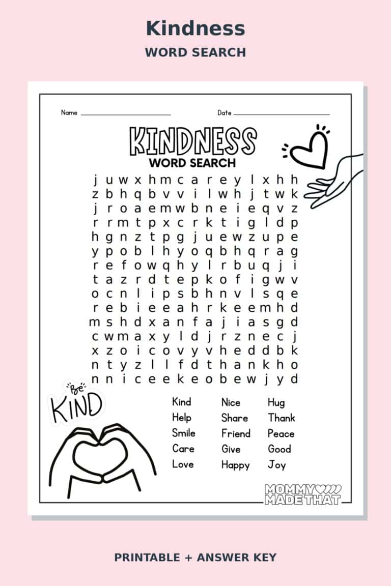 Kindness Word Search