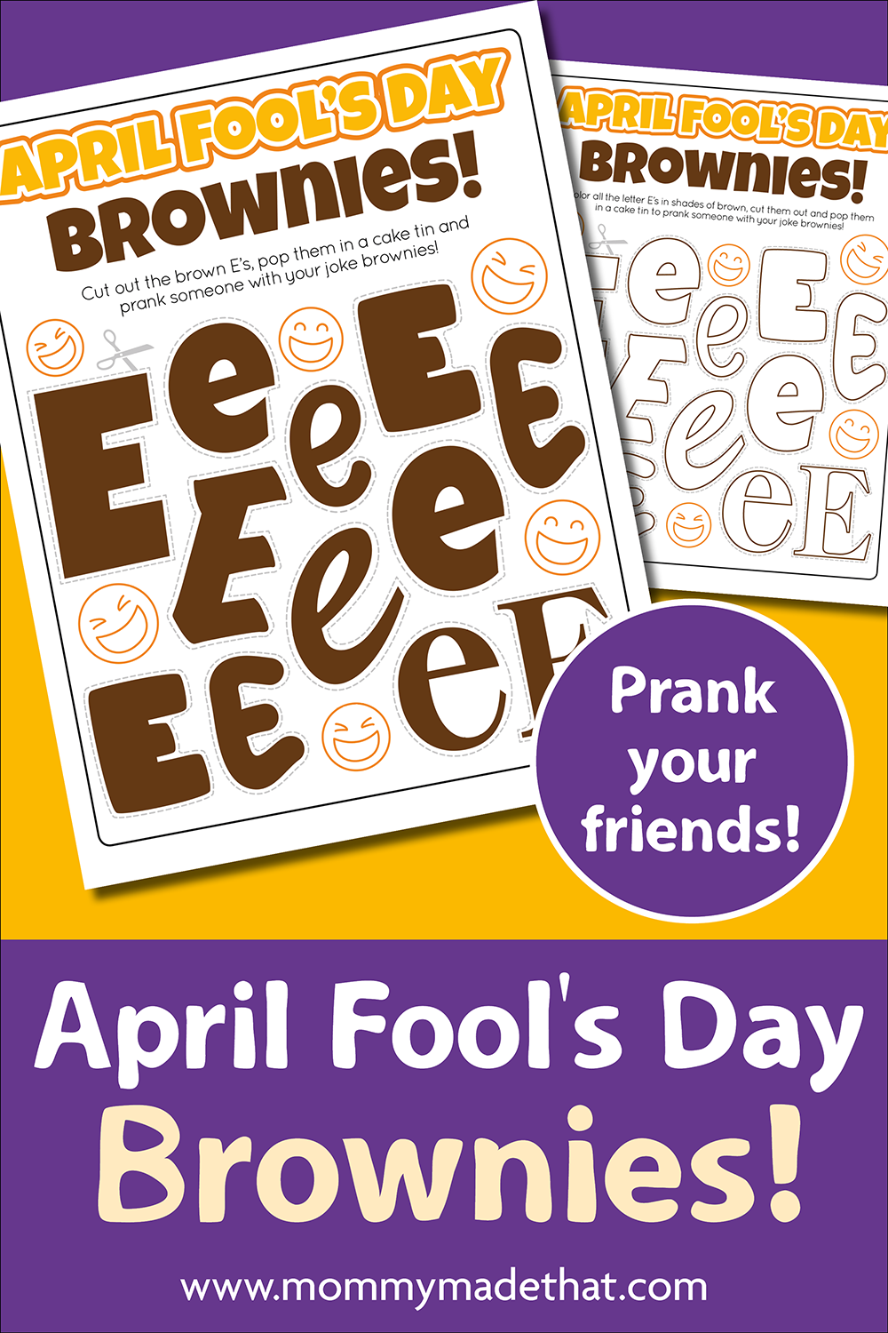 April Fools Brown Es Printable