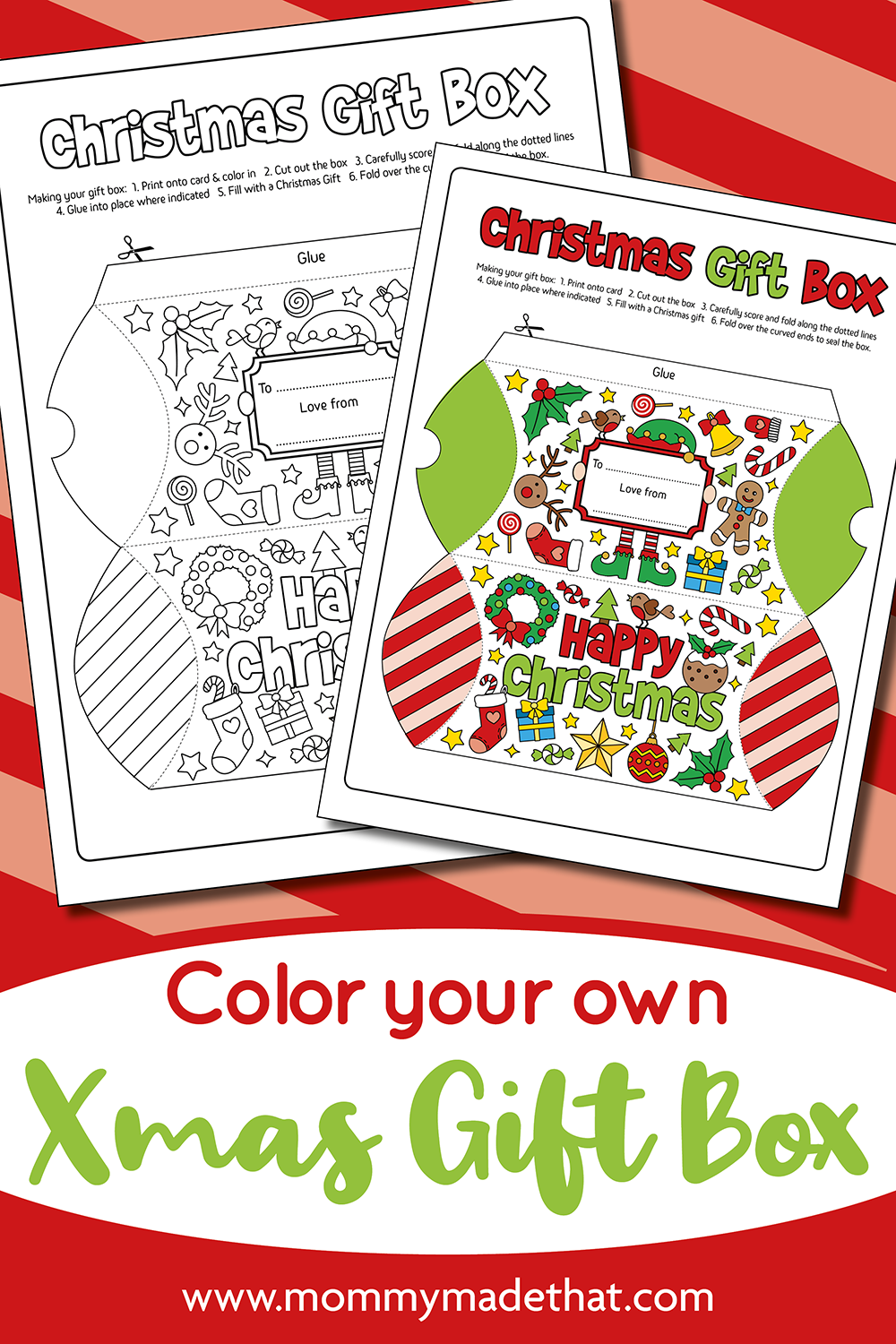 Christmas Gift Box Templates