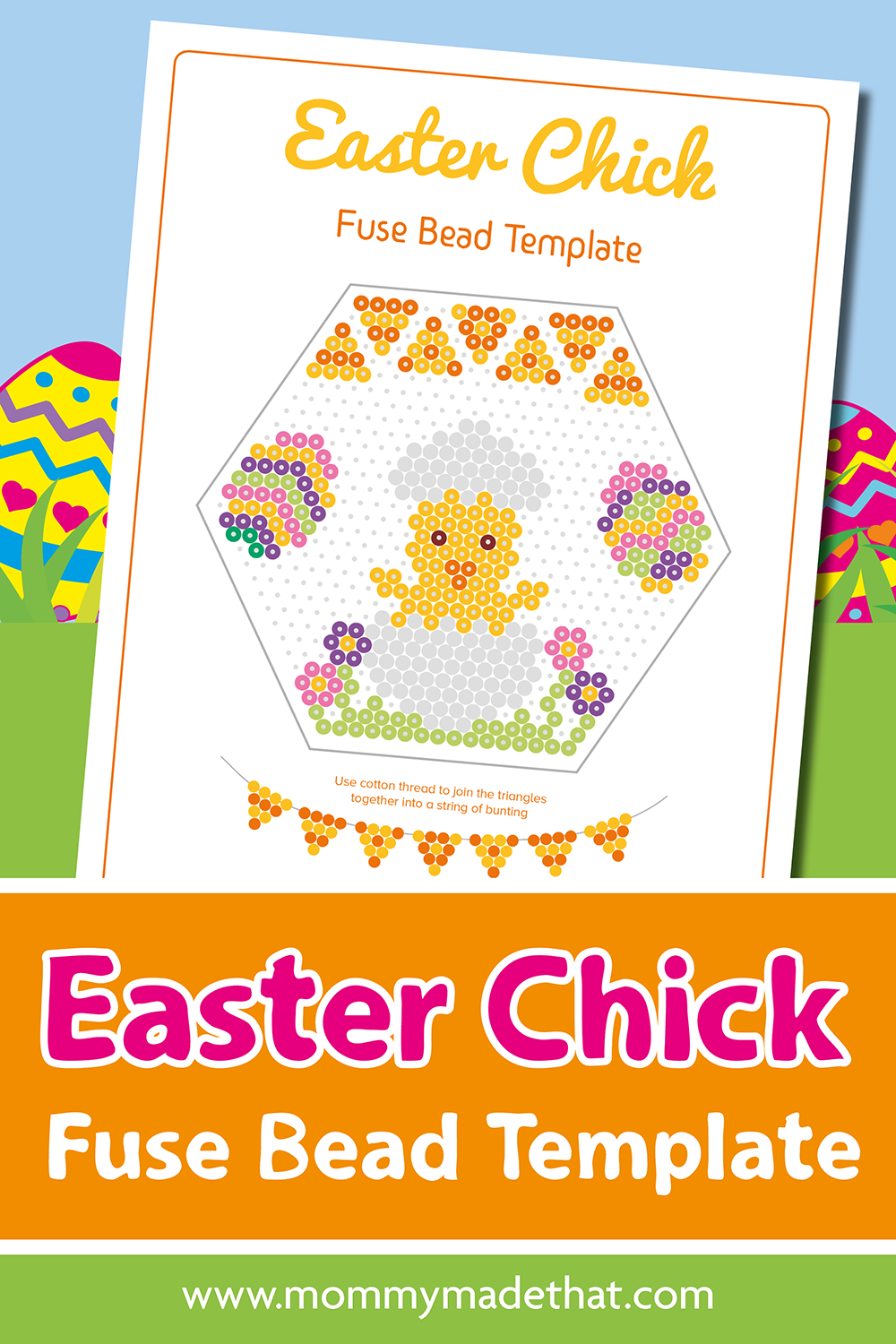 Easter Chick Fuse Bead Pattern