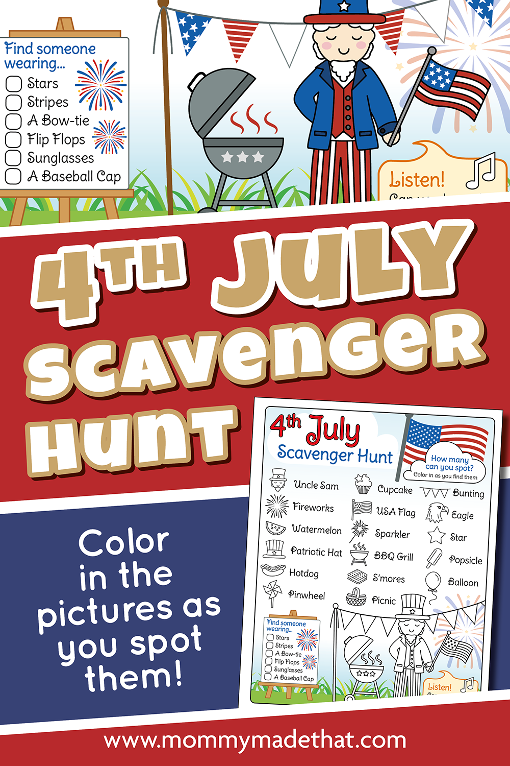 Fourth of July Scavenger Hunt