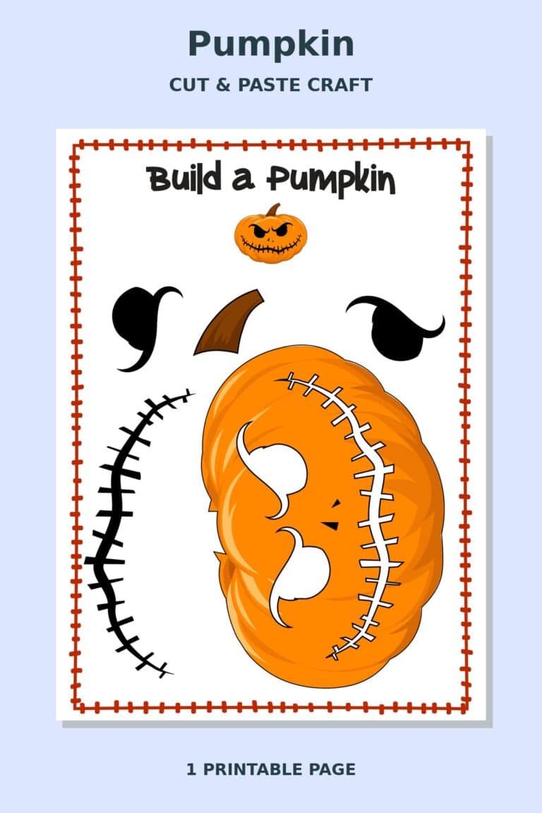 Pumpkin Cut and Paste Craft