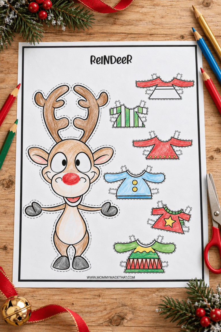 Reindeer Paper Doll