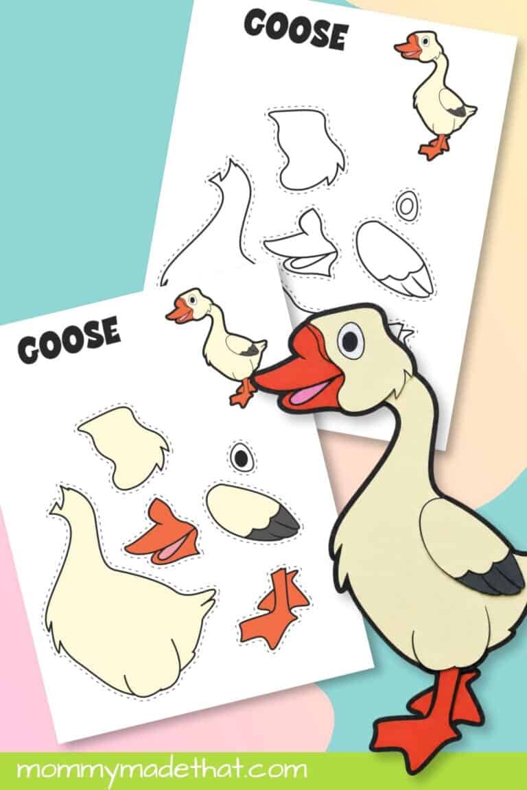 Goose Cut and Paste Craft