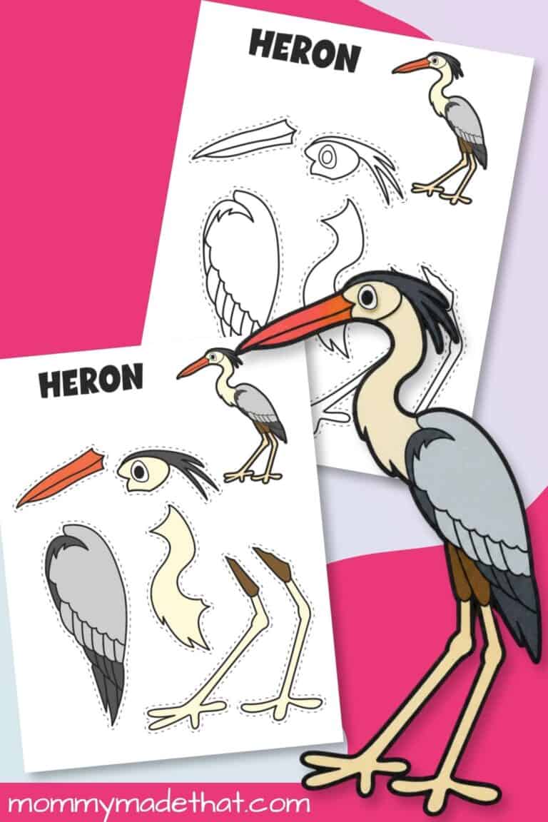 Heron Cut and Paste Craft