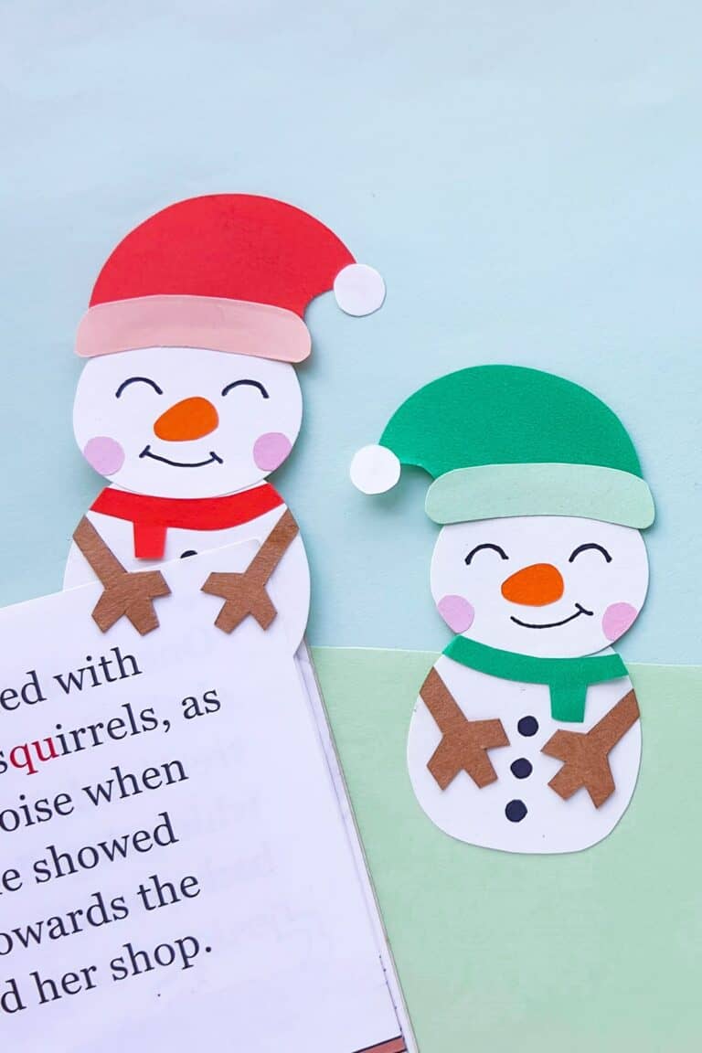 Snowman Bookmark Craft