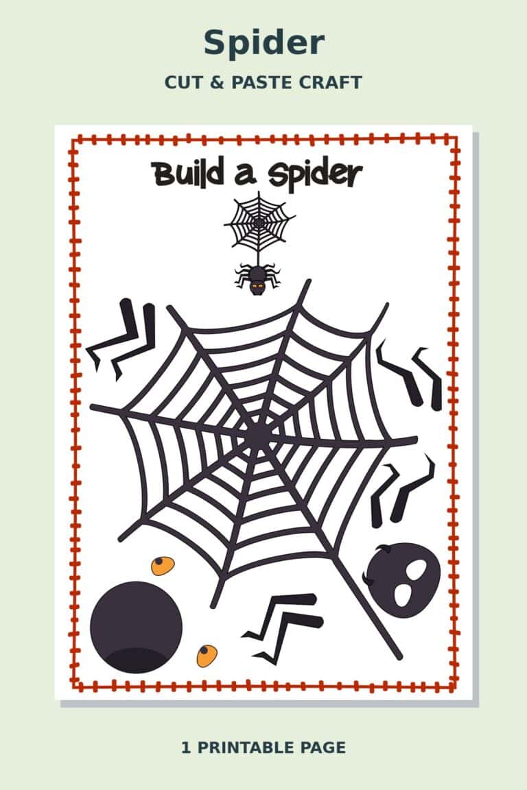 Spider Cut and Paste Craft