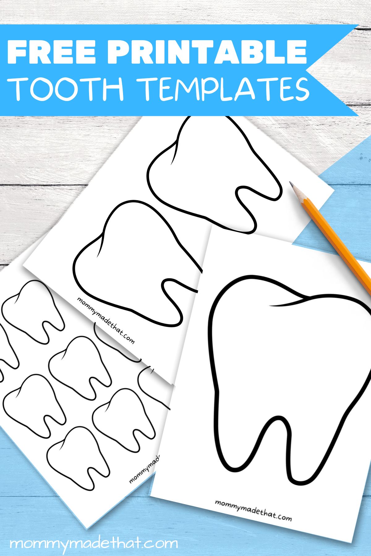 tooth templates printable activity preview