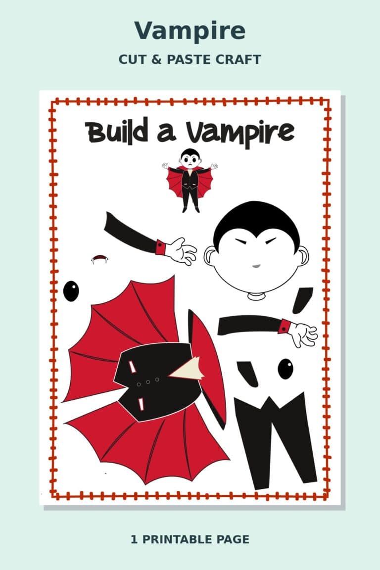 Vampire Cut and Paste Craft